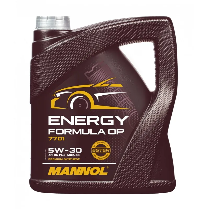 Моторное масло синтетическое 7701 MANNOL ENERGY FORMULA OP 5W30 4 л